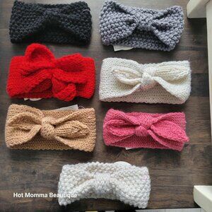 Baby Knitted Bow Earwarmer Headband Bundle in Assorted Colors